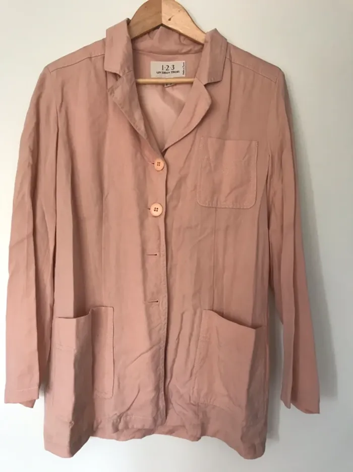 Ensemble tailleur jupe longue vieux rose 123 - photo numéro 2