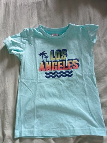 Tee shirt bleu tape a l oeil 5 ans