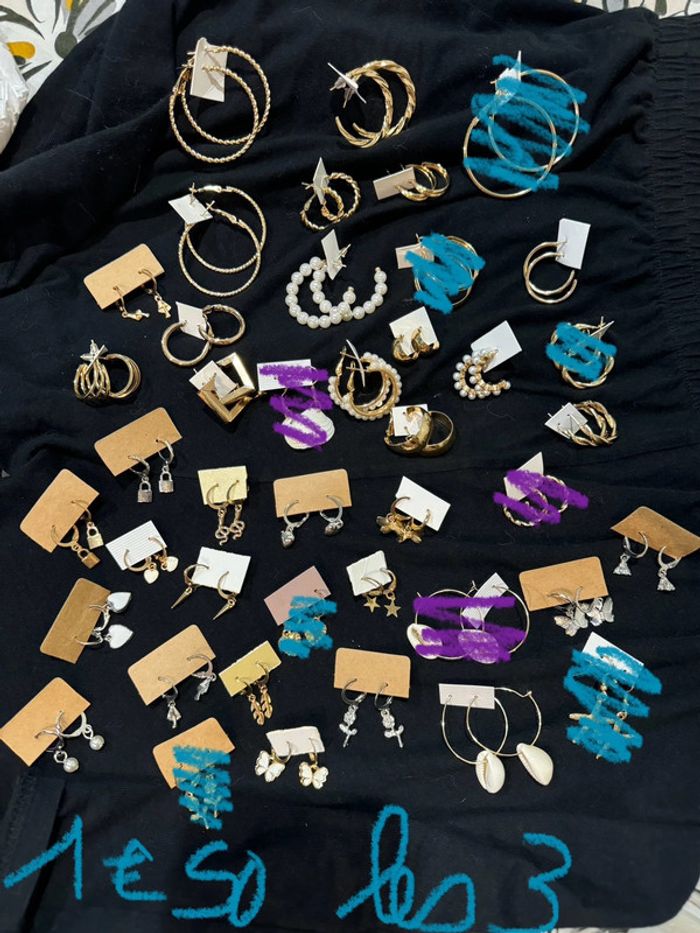 Boucles d’oreilles pendantes