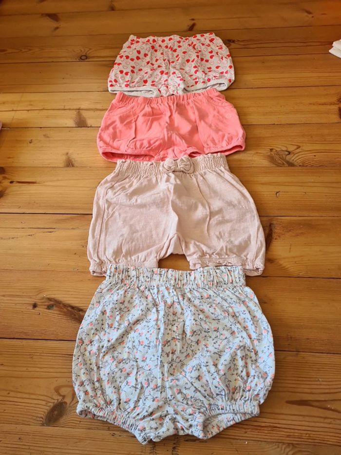 4 shorts 12 mois