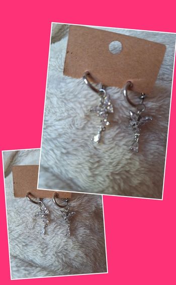 Boucles d'oreilles neuves acier inoxydable