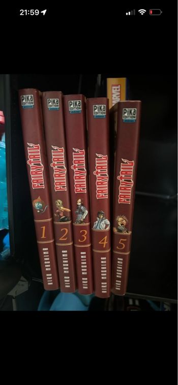 Tomes 1 à 5 manga fairy tail 