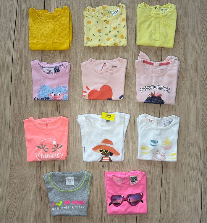 Lot de 11 t-shirts manches courtes