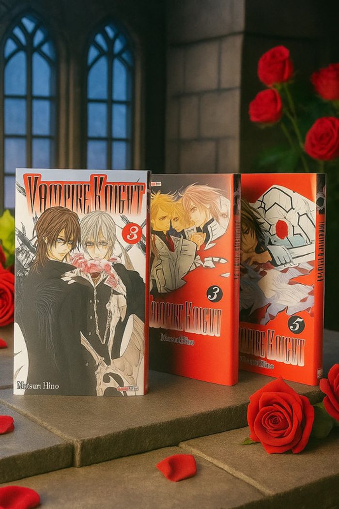 Manga shojo Vampire Knight tomes 2, 3 & 5 - Matsuri Hino 🦇🌹
