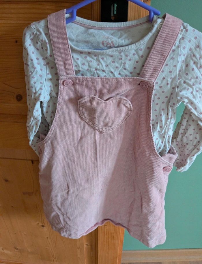 Bel ensemble robe et t-shirt manches longues C&A