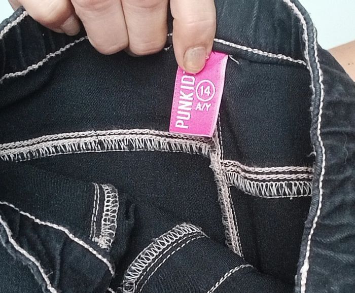 Leggings imitation jeans slim taille 14 ans - photo numéro 4