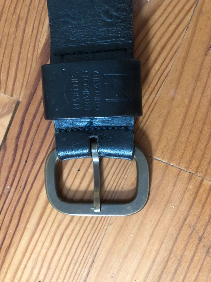 Ceinture cuir noir Marithé et François Girbaud 80 cm - photo numéro 4