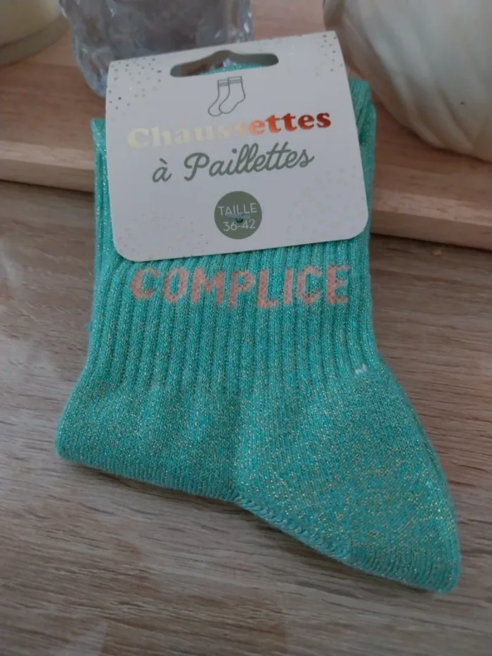 Chaussettes à paillettes Complice