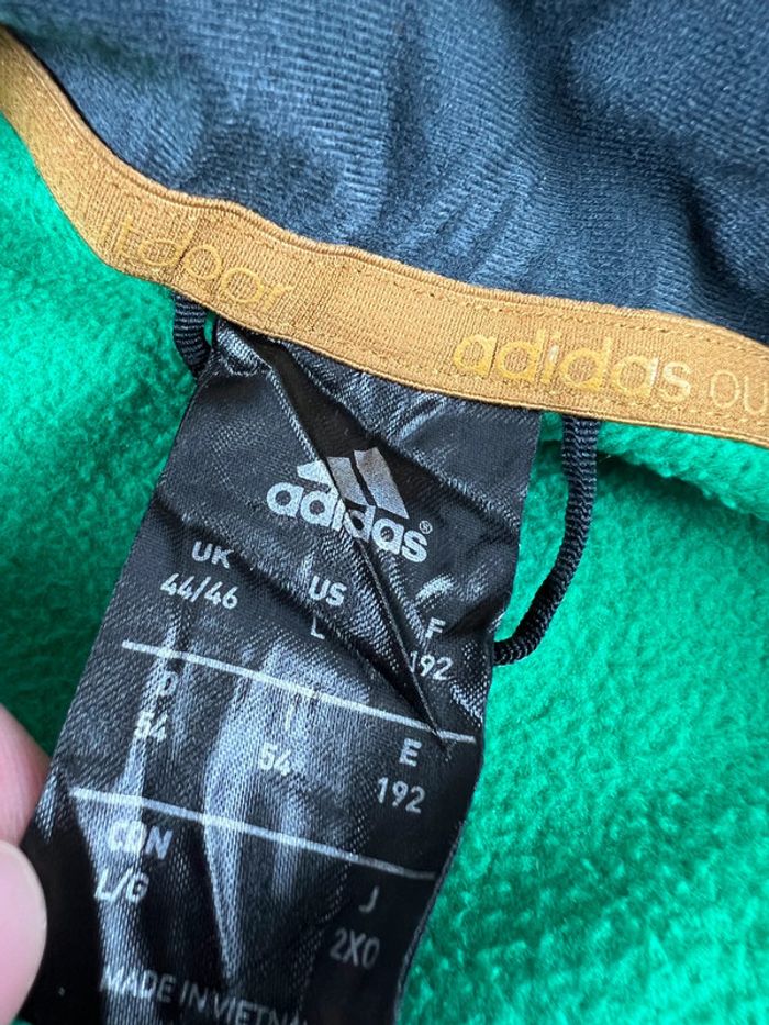 Veste polaire Adidas vert fluo – Taille L - photo numéro 8