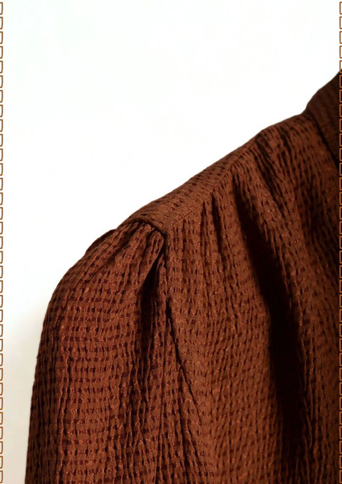 Robe teinte terracotta Sézane Taille 34 - photo numéro 5