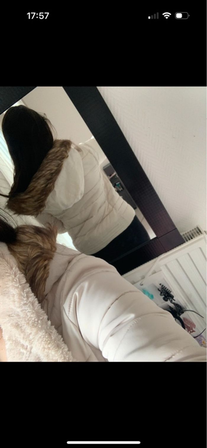 Blouson blanc/crème femme - photo numéro 10