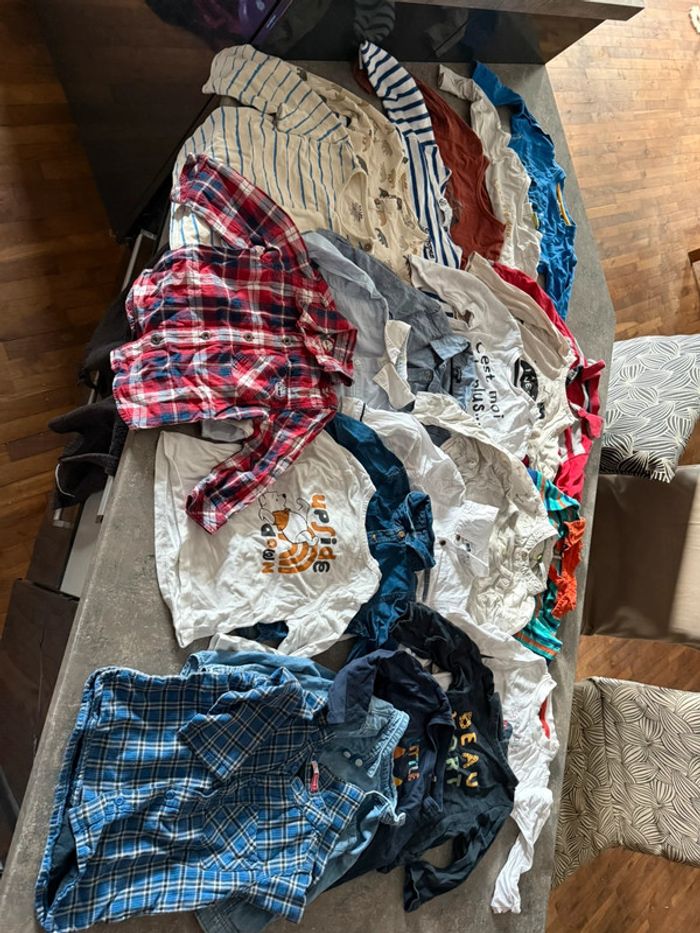 Lot t shirt manches longues