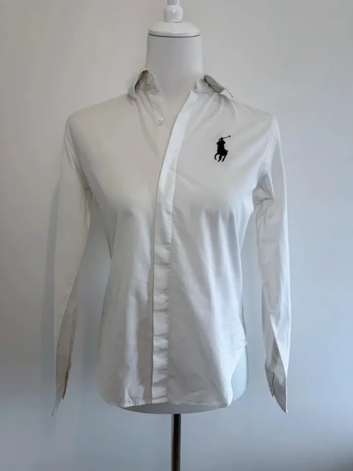 Chemise Polo Golf Ralph Lauren femme blanche taille S super état