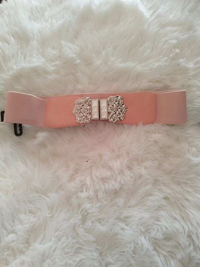 Ceinture élastique rose