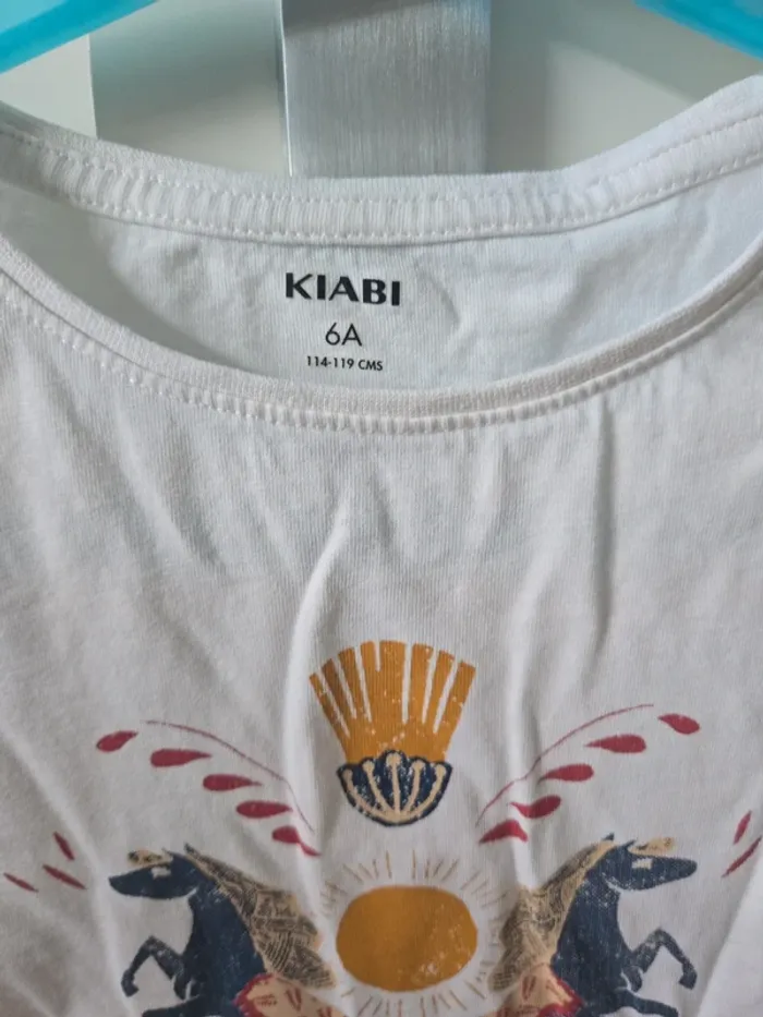 T-shirt manches longues fille taille 6ans kiabi - photo numéro 2