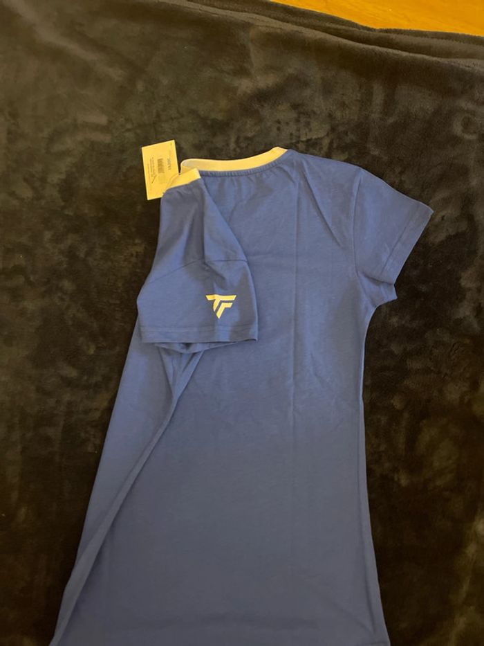 Tecnifibre - T shirt Cotton Tee Royal taille M - photo numéro 5