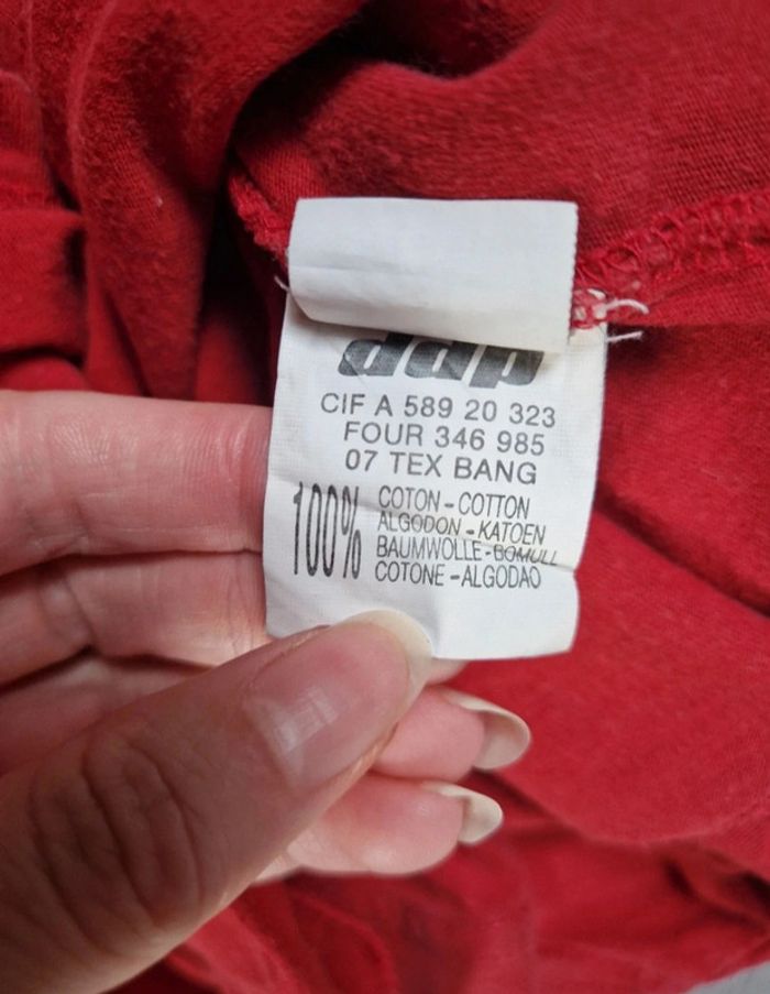 Haut a manche longue rouge ddp garçon 16 ans - photo numéro 7