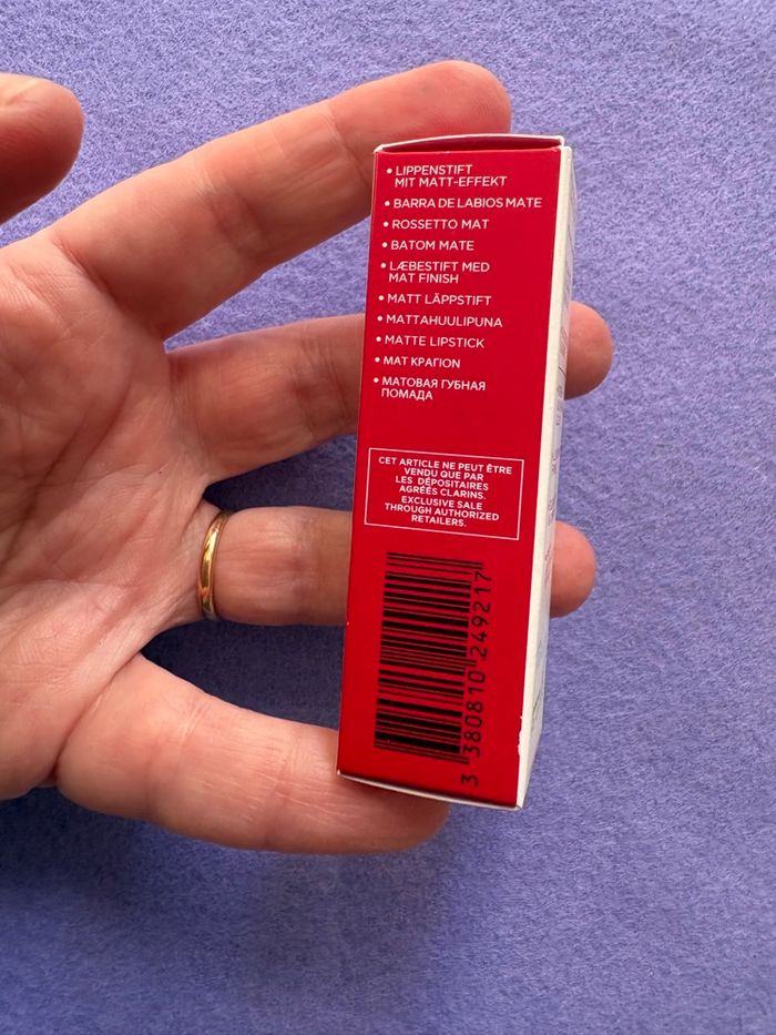 Rouge à lèvres velvet de chez Clarins - photo numéro 2