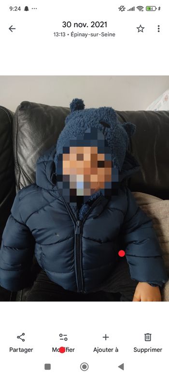 Doudoune bébé garçon  18 mois