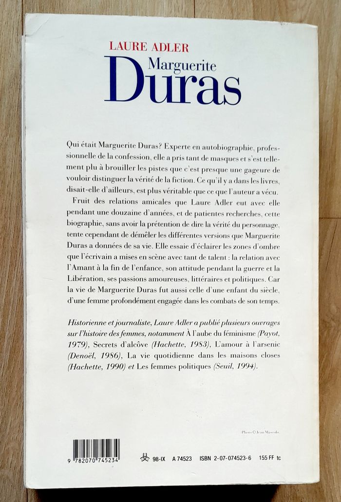 Laure Adler - Marguerite Duras (biographie) - photo numéro 4