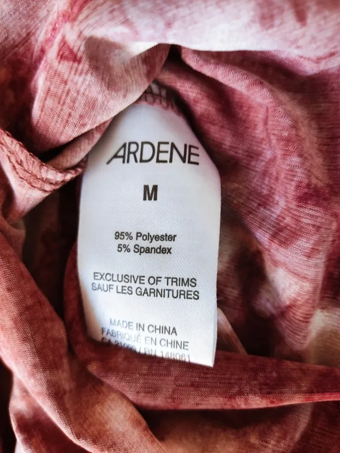 Très longue robe bordeaux et rose 38 M Ardene Neuve - photo numéro 8