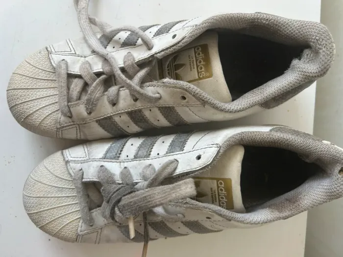 Adidas Superstar Blanche et grise 36 - photo numéro 4