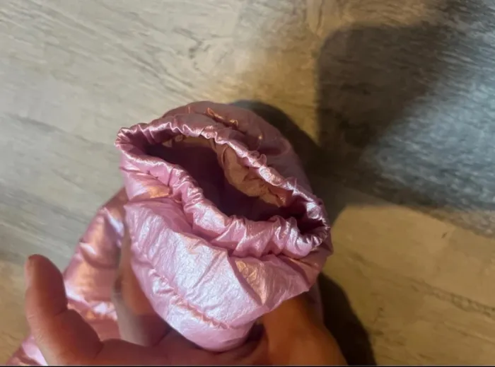 Doudoune mi saison effet métallisé rose 6 mois - photo numéro 4