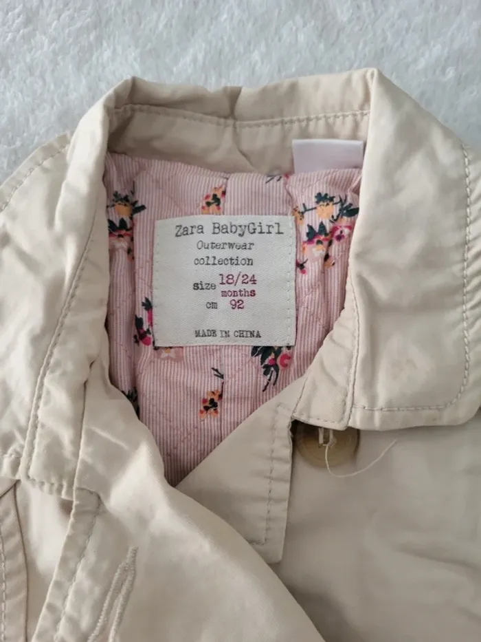 Parka trench Zara. 24mois - photo numéro 2