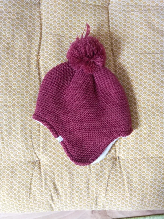 Bonnet bien chaud nourrisson Tex taille 0-3mois - photo numéro 2