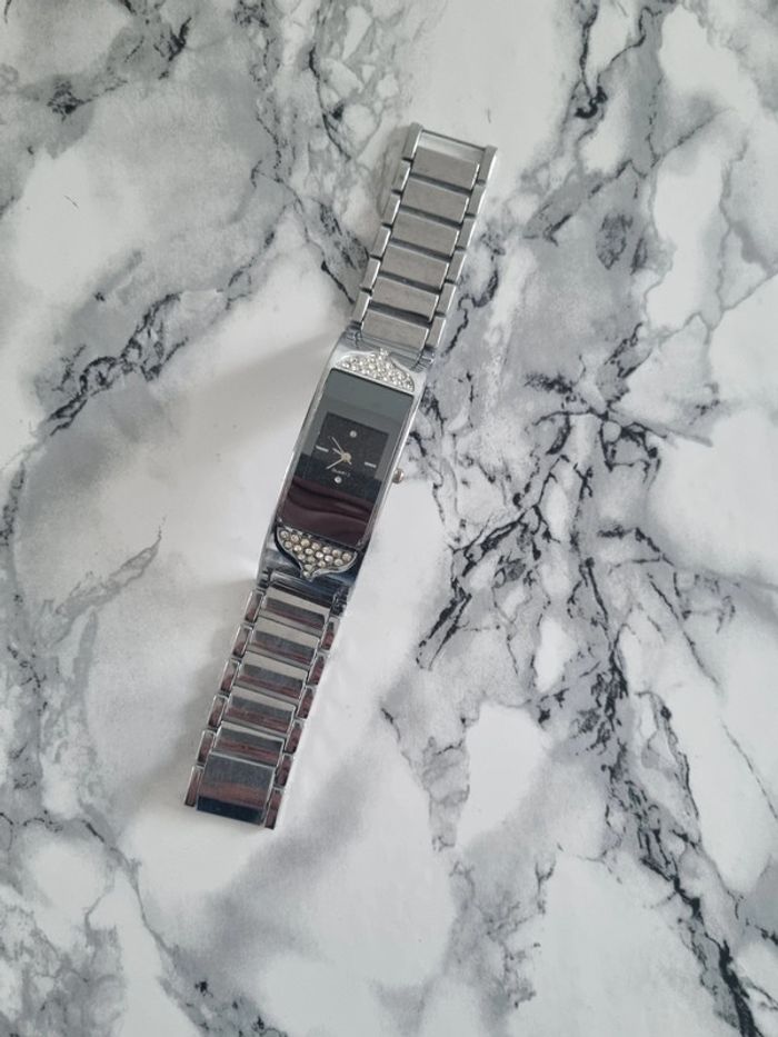 Montre quartz argenté Strass annee '90 - photo numéro 10