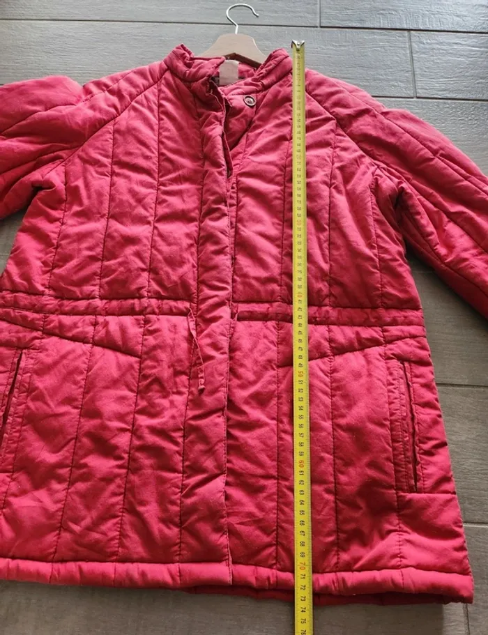 Manteau rouge Miss Helen taille 40 en coton en bon état - photo numéro 3