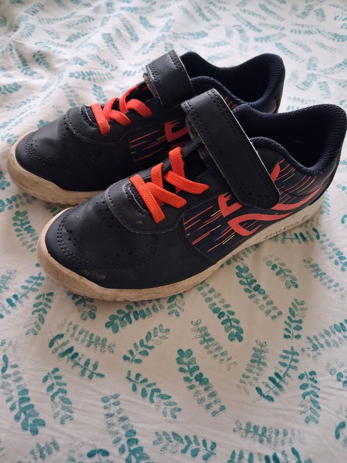 Basket bleu et orange pour garçon taille 31