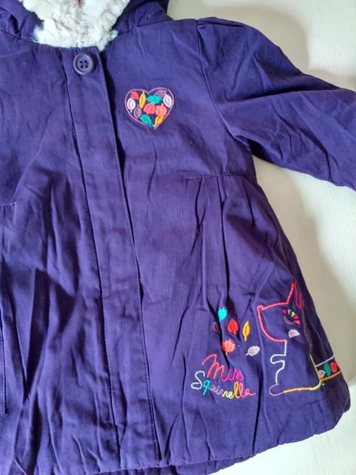Doudoune violette DPAM 3 mois - photo numéro 2