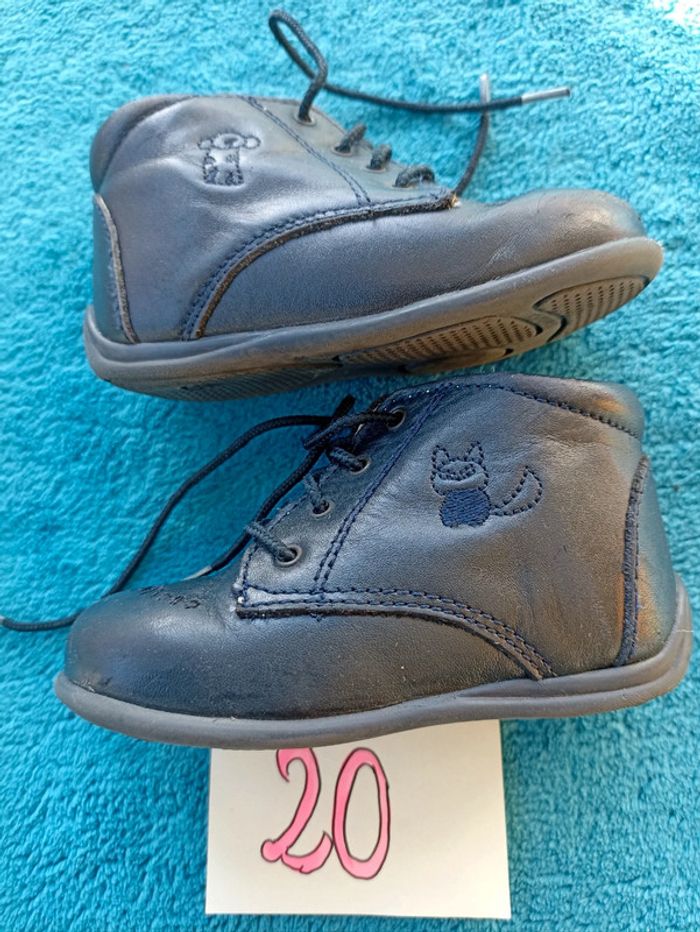 Bottines cuir Pat et Ripaton T.20