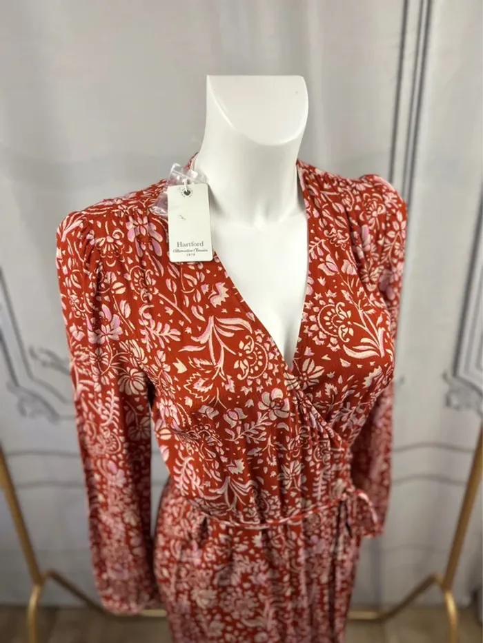 Robe rouge et beige Hartford T.2 / M neuve - photo numéro 2