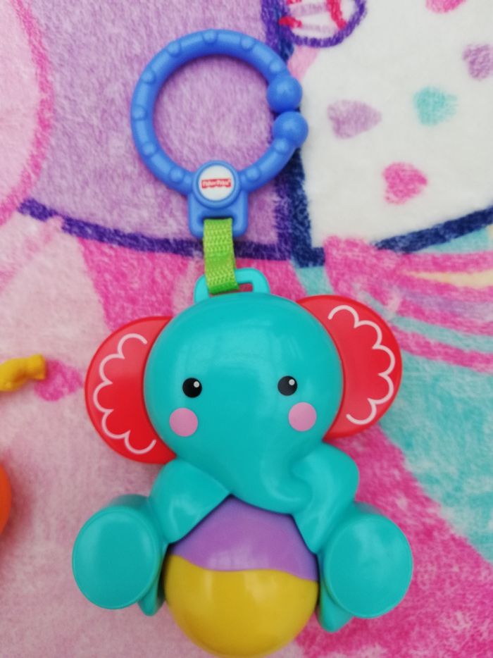 Hochets éléphant et escargot Fisher price - photo numéro 2