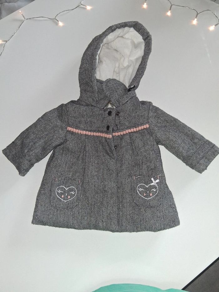 Blouson gris avec capuche chaud Orchestra