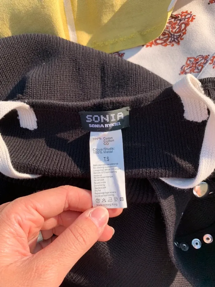 Robe tricoté noire Sonia Rykiel taille S - photo numéro 4