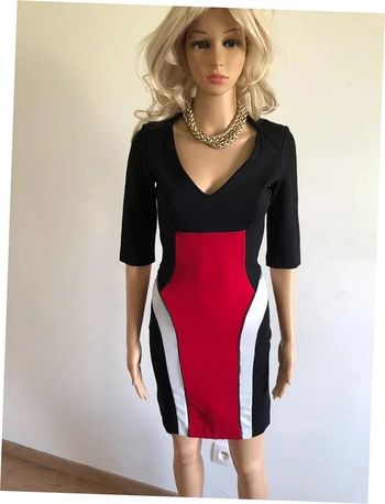 Robe noire blanche et rouge Morgan taille XS TBE