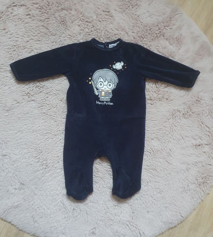 Pyjama velours Harry Potter 6 mois