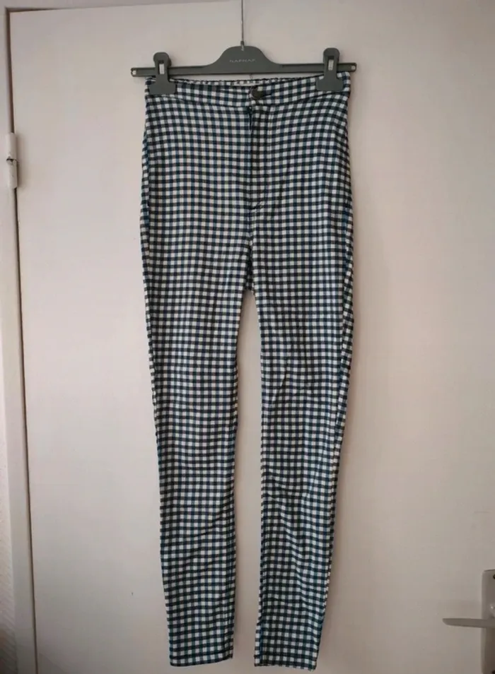 Pantalon à carreaux Pull & Bear 36 - photo numéro 4