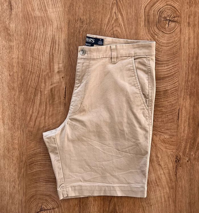 Short chino beige CHAPS pour homme, taille W 33 (42 taille française) - photo numéro 5