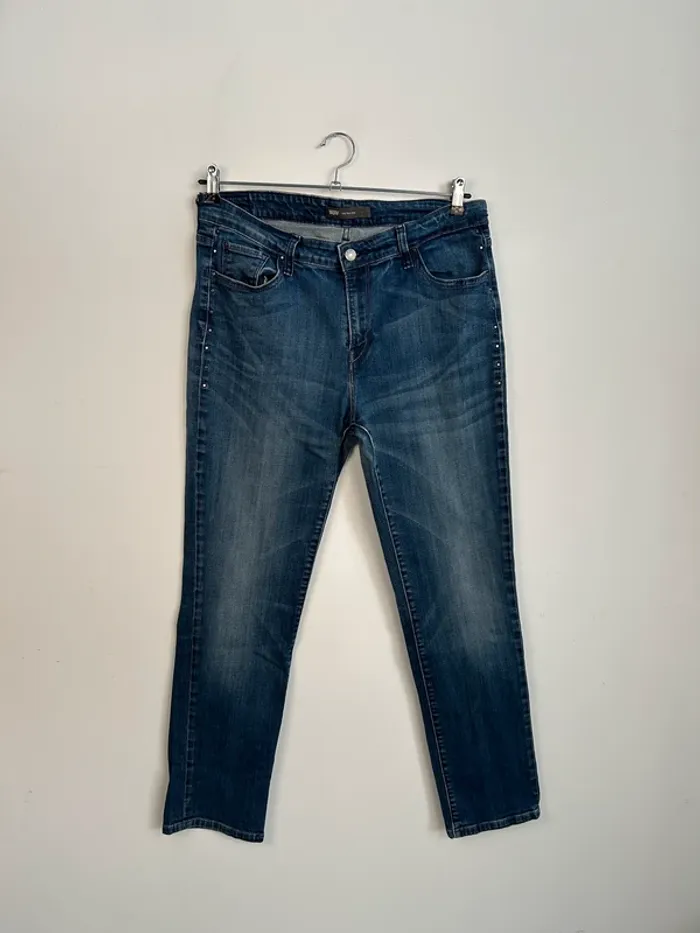 Jean Levi's Femme Marine W32 L32 | Mid Rise Skinny | Taille 42 | Très Bon État | BP267 - photo numéro 2
