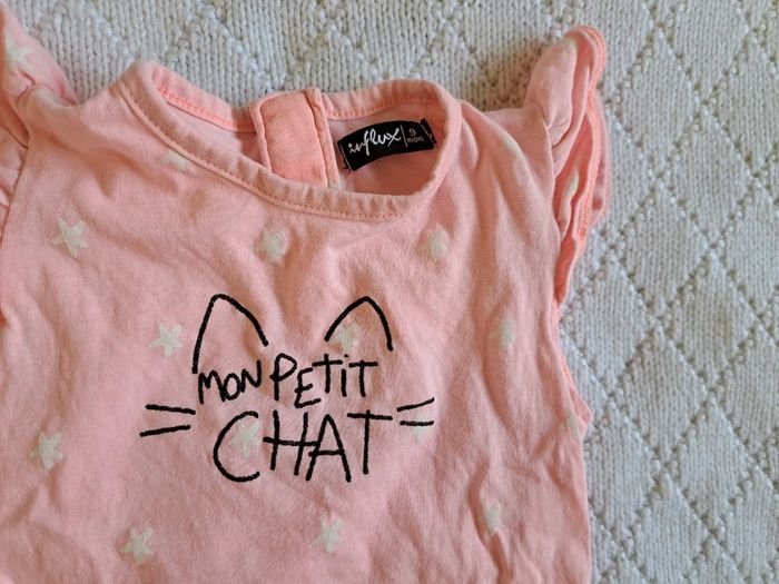 Débardeur rose pâle motif étoiles INFLUX 9 mois - photo numéro 3