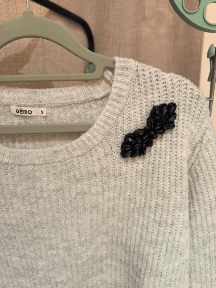 Pull chaud avec perle gemo taille S - photo numéro 3