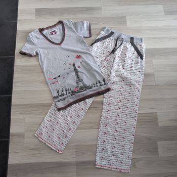 Pyjama femme 2 pièces (t-shirt + pantalon) Spot taille 38