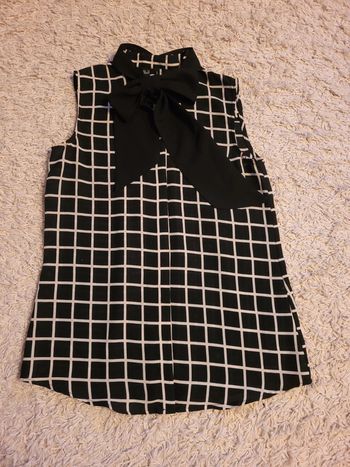 Chemise sans manches col Mao neuve XS