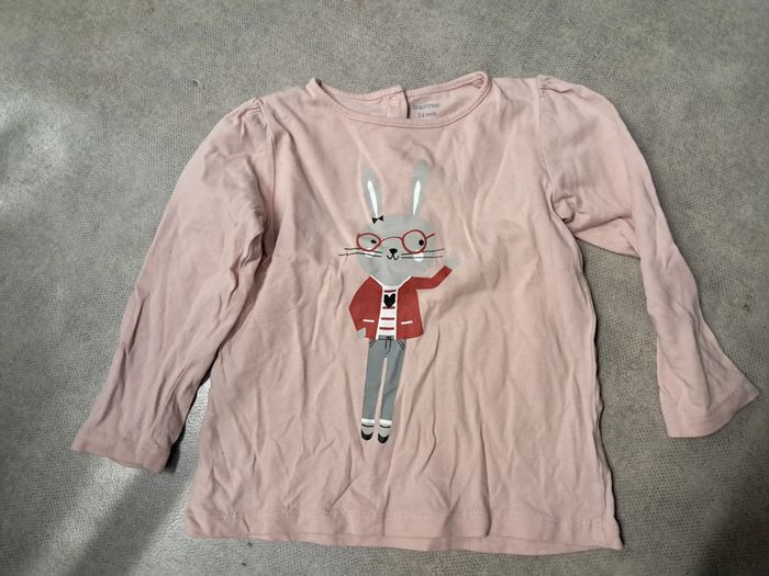 haut tee shirt manches longues fille 2 ans bout'chou