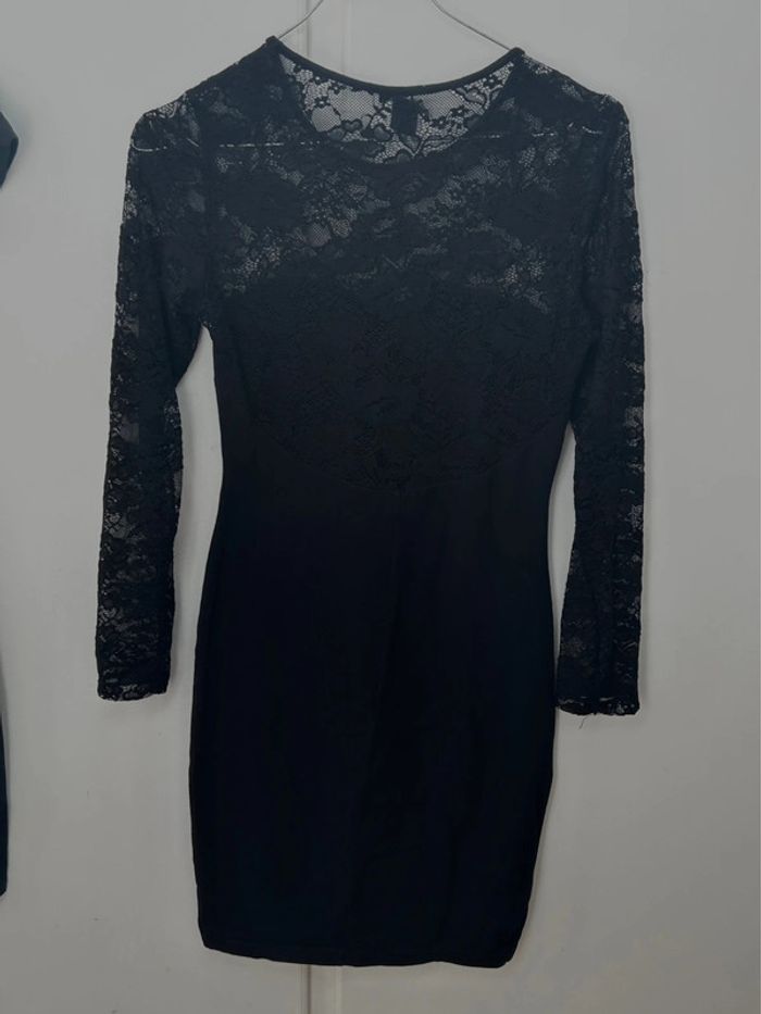 Robe légère en coton noir avec broderie - h&m taille s