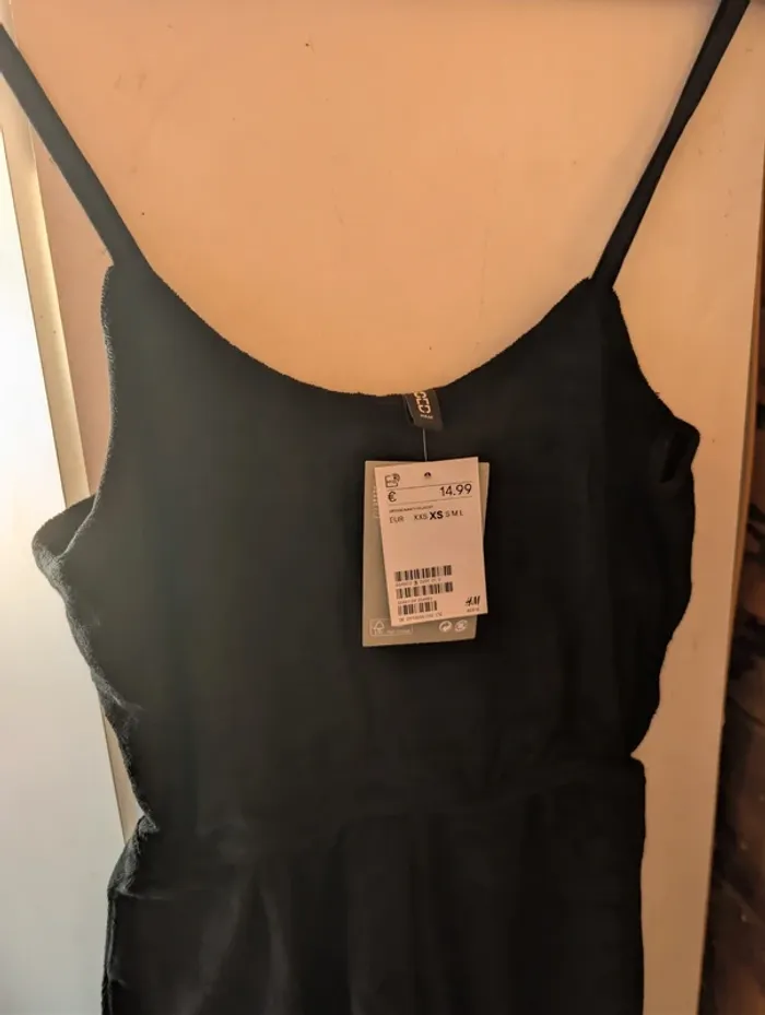 Combishort en velours noir xs - photo numéro 5